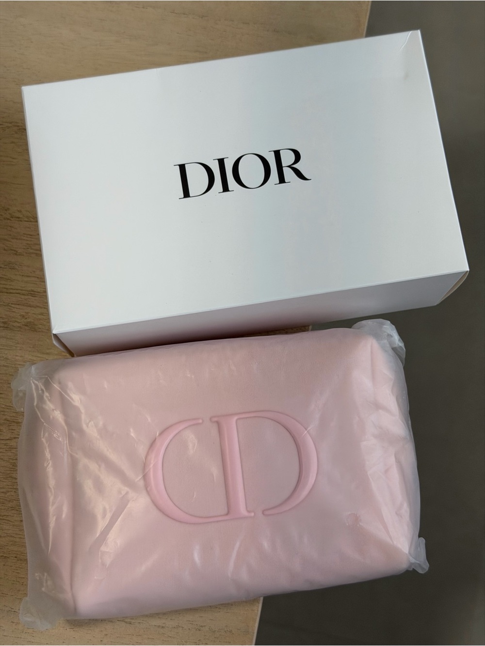 Dior Pink Cosmetic Pouch